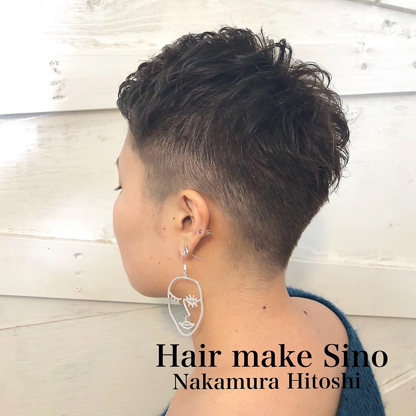 女子の刈り上げベリーショート Hair Make Sino 埼玉県川越市の美容室 理容室